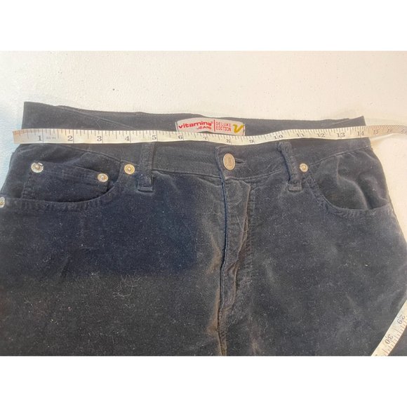 Vitamina Jeans Womens Jeans Straight Leg Deluxe Edition Mid Rise Black Size 44 - Picture 4 of 10